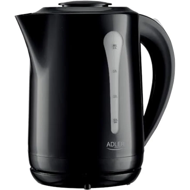 ADLER EUROPE AD 1244 Wasserkocher, 2,5 L, 2200W, Automatische Abschaltung, Schwarz – Bild 1