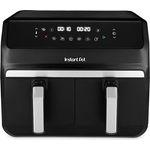 Instant Pot Vortex Dual Drawer 8L – Digitale Heißluftfritteuse, Schwarz, 8-in-1 Intelligentes Programm – Frittieren, Backen, Braten, Grillen, Dehydrieren, Aufwärmen, SyncCook und SyncFinish – 1550-1850W
