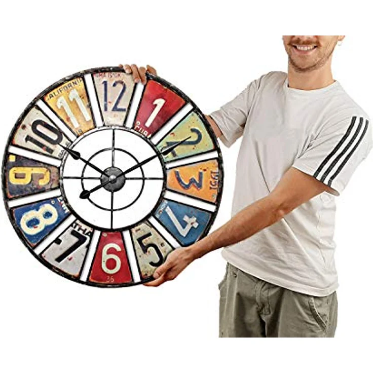 Wanduhr,,306965,Quarz, AA8analog, Metall,Ø 60 cm,XXL – Bild 2