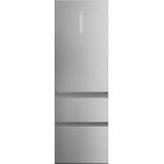 Haier 3D 60 SERIE 5 HTW5618DNMG Kühl-Gefrierkombination/Total No Frost/Smart hON-App/Easy Access Gefrierschubladen bis zu 30% sparen/MyZone Pro/XXL Nutzinhalt / 35 db(A) / Edelstahlfront