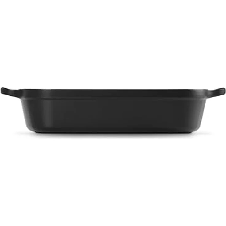 Le Creuset Signature Gusseisen-Bratreine, 33 cm, Rechteckig, Für alle Herdarten und Induktion geeignet, Volumen: 4,9 l, Schwarz – Bild 4
