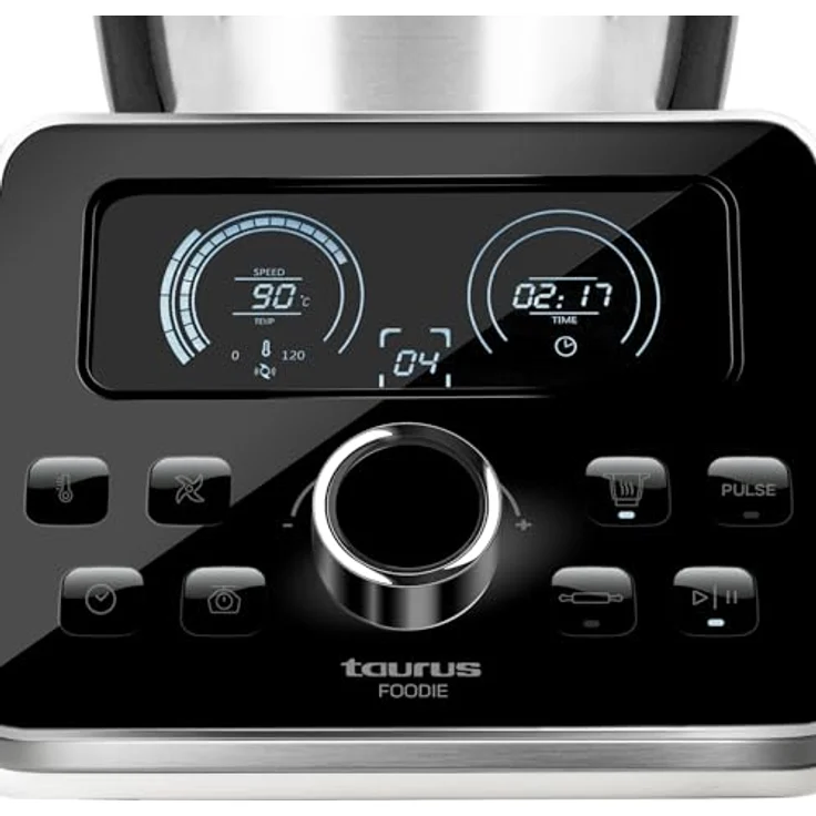 Taurus Foodie Multifunktions-Küchenmaschine, 31 Funktionen, integrierte Waage, 1500 W, 3,5 l, Edelstahl, Schwarz [Energieklasse A+] – Bild 5