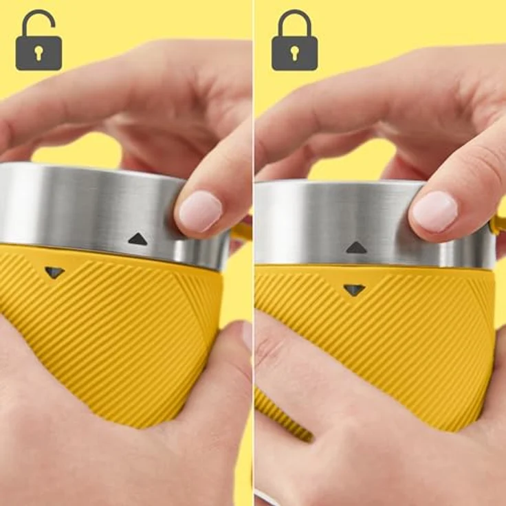 Tefal PBL Lightmix Onthego, tragbarer Standmixer mit 0,3L Kapazität, leistungsstarkem Lithium-Ionen-Akku, transparent/gelb/silber – Bild 7