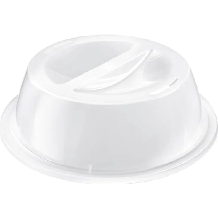 Westmark Teller-Abdeckhaube, Kunststoff, Ø 27,5 cm, Weiß, zum Auftauen und Erwärmen in der Mikrowelle, BPA-frei, Made in Germany