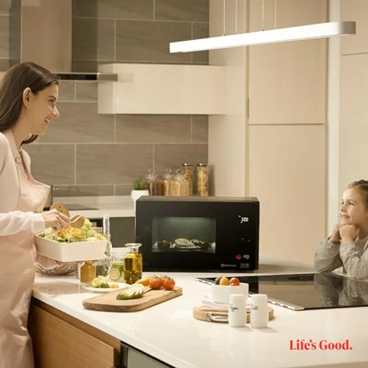 LG MGBZ2593F, Integrierte Grill-Mikrowelle, 25 l, 1450 W, LED-Display, Schwarz und Edelstahl – Bild 12