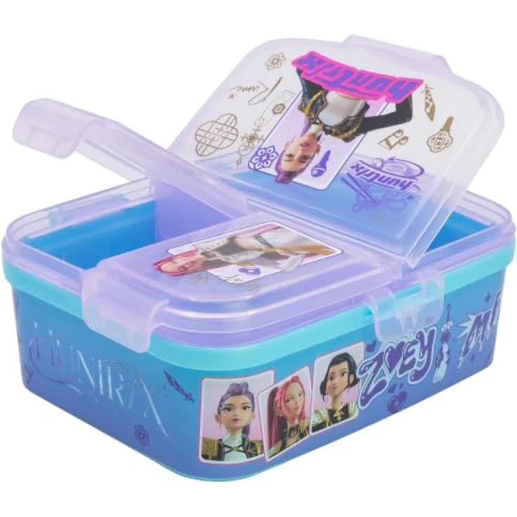 K-Pop Demon Hunters Lunchbox Multiple XL, auslaufsichere Brotdose mit KPop Demon Hunters Motiv, 1944 ml – Bild 3