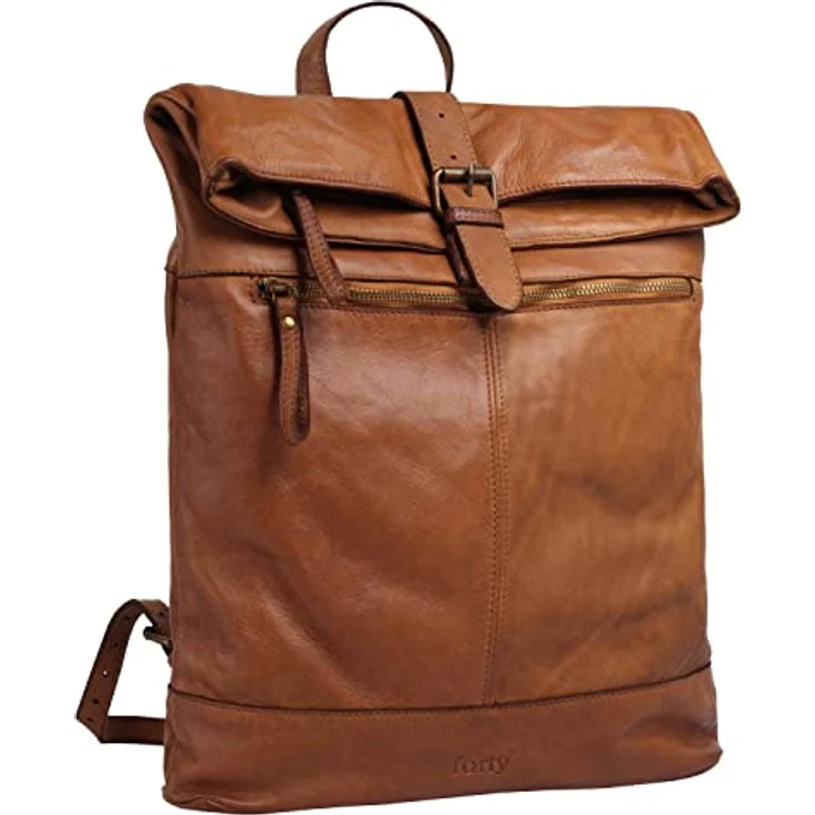 forty° Tagesrucksack, echt Leder, Made in Italy, Vintage Charme, braun – Bild 3