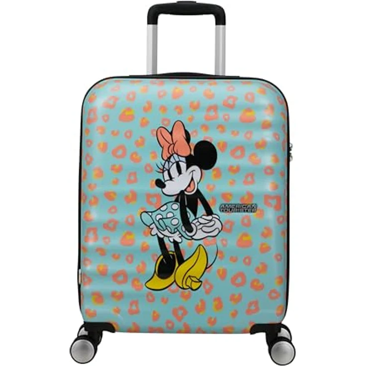 American Tourister Wavebreaker Disney FL - Spinner S, Handgepäck, 55 cm, 36 L, Mehrfarbig (Minnie Pastel Dots) - Robuster ABS-Koffer mit TSA-Schloss – Bild 2