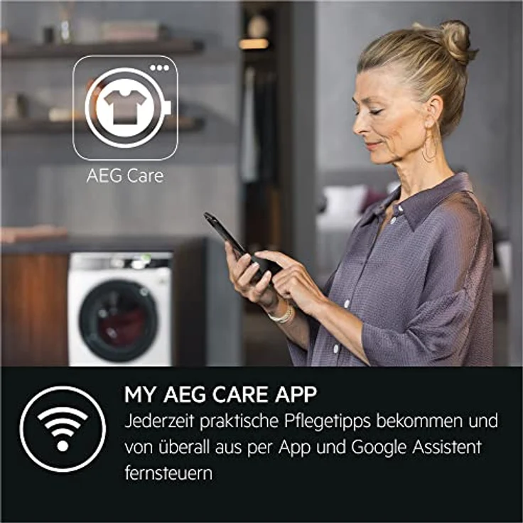 AEG LWR9W80600 / Wifi Waschtrockner mit Wärmepumpe / SensiDry – schonend und energiesparend / 10 kg Waschen / 6 kg Trocknen / C / Mengenautomatik / ProSteam® - Auffrischfunktion / 1600 U/min – Bild 2