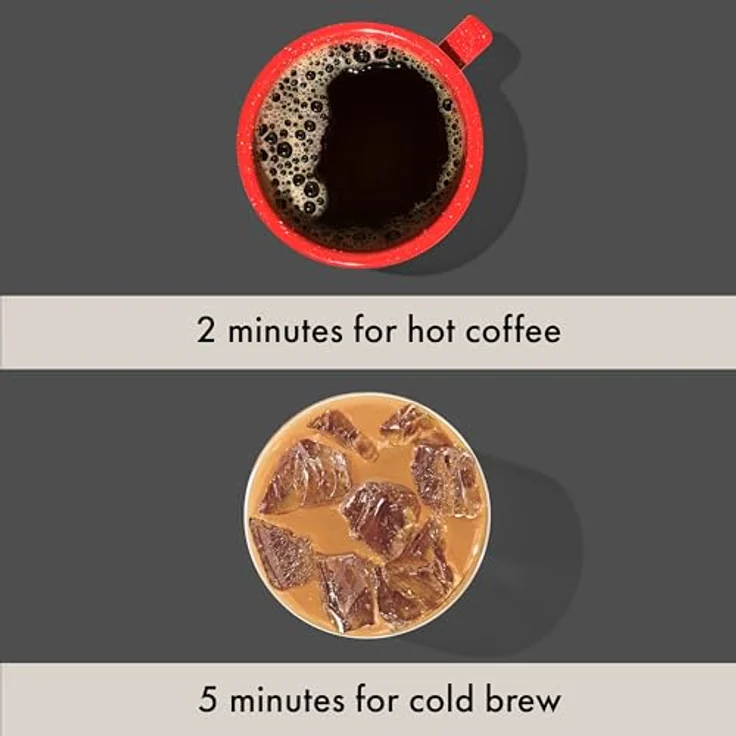 OXO Outdoor Rapid Brewer, tragbarer Kaffeebereiter mit Edelstahlfilter und Reisetasche, brüht in 5 Minuten heiß oder kalt – Bild 5