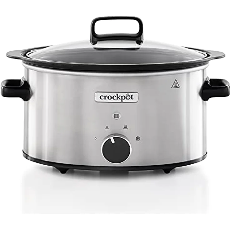 Crockpot Schongartopf | 3,5 Liter (3-4 Personen) | Behälter zum Bräunen von Fleisch und Gemüse | Edelstahl [CSC085X] – Bild 1