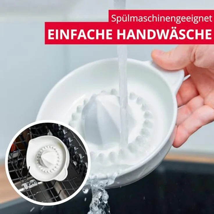 Westmark 30722260 Zitruspresse, Keramik , 250 ml, weiß – Bild 7