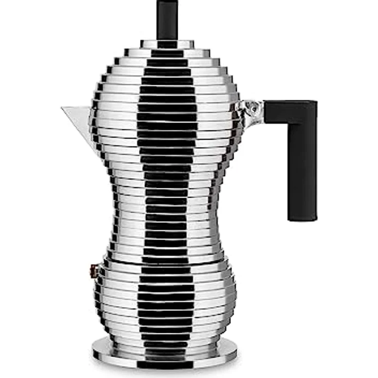 Alessi Kaffeekanne, schwarz, Aluminium, 5.4 x 14.5 x 33.5 cm – Bild 5