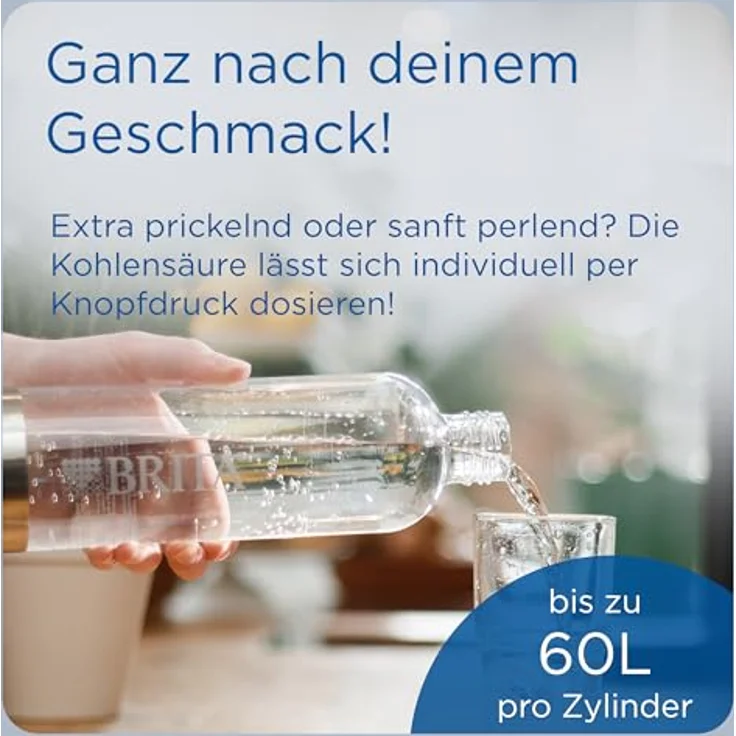 BRITA sodaONE Wassersprudler, inkl. CO2-Zylinder, 1 PET-Flasche, schwarz – Bild 5