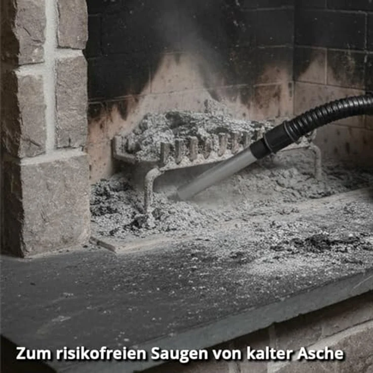 STAHLWERK Aschesauger 1000 Watt, 20 Liter Metallbehälter, HEPA Filter mit Ausblasfunktion für kalte Asche, Ofen, Grill & Werkstatt – Bild 5