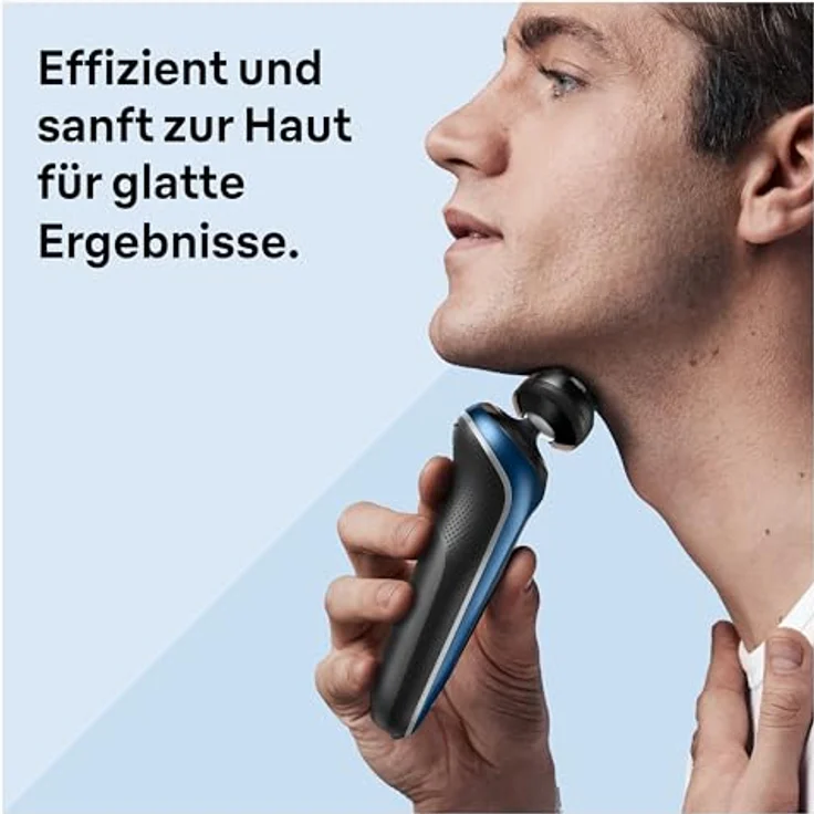 Braun Series 6 61-B1500s Elektrorasierer, blau – Bild 2