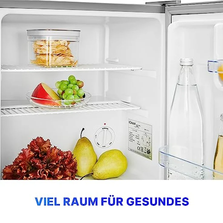 Bomann Mini Kühlschrank 42 Liter inox | Leiser Getränkekühlschrank für Büro, Camping und Gaming – Bild 2