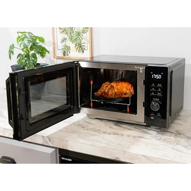 Sharp RCA271TB Mikrowelle, 3in1 mit AirFry-Funktion, 27L Garraumvolumen, TouchControl-Bedienung, schwarz – Bild 8