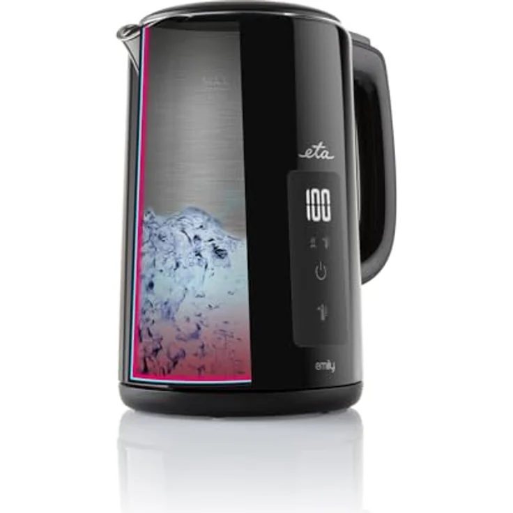 ETA Doppelwandiger Wasserkocher Emily I 1.800–2.000 W I 1,5 l I 40 bis -100 °C I LED-Anzeige I KEEP WARM Funktion I Speicherfunktion – Bild 1