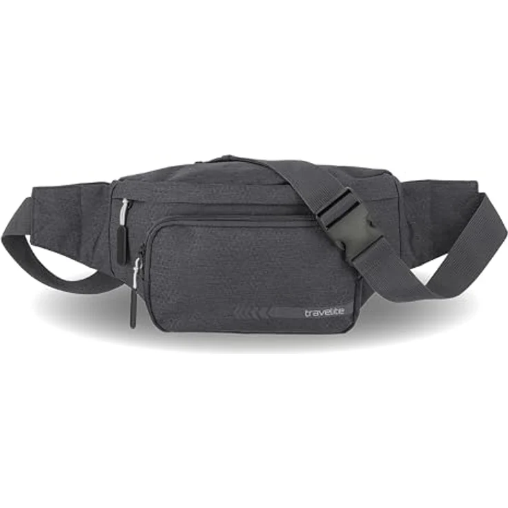 travelite Gürteltasche Kick Off, Polyester, geräumiges Hauptfach mit verstellbarem Riemen, schwarz – Bild 1