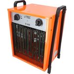 BTEC Heizlüfter 9000 Watt - Elektroheizer - Elektroheizung - 2 Heizstufen - Frostwächter - 9kW Heizer, Pulverbeschichtet