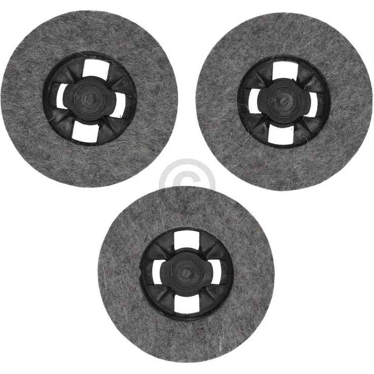 HOOVER H- Filzscheibenset Z16, 3er Set für Bohnermaschinen und Bohnerbesen, Modellkompatibilität ab 2007, 35600706