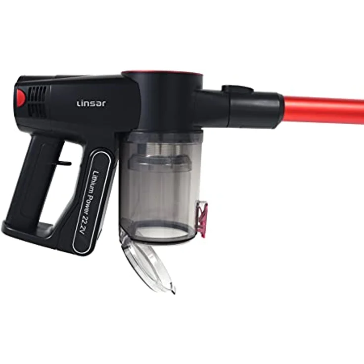 Linsar - 2 in 1 kabelloser Staubsauger - Mit 2 Saugstufen, beutellos und kompakt - Zur Wandmontage geeignet - 44 Min. Akkulaufzeit - Für Hartböden, Teppich, Tierhaare, Auto, Zuhause – Bild 5