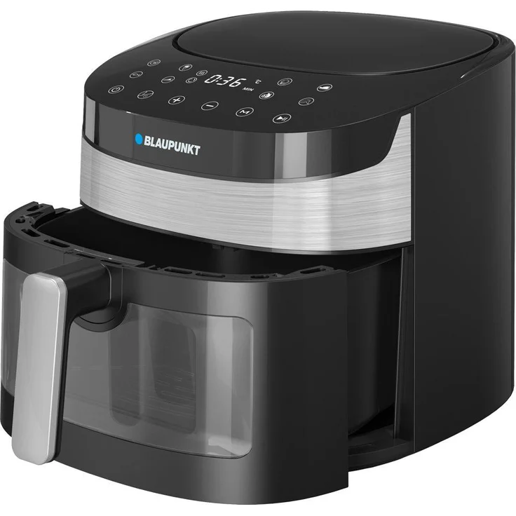 Blaupunkt Heißluft-Fritteuse AFD722, 7,2 l, 1800 W, 8 Programme, schwarz