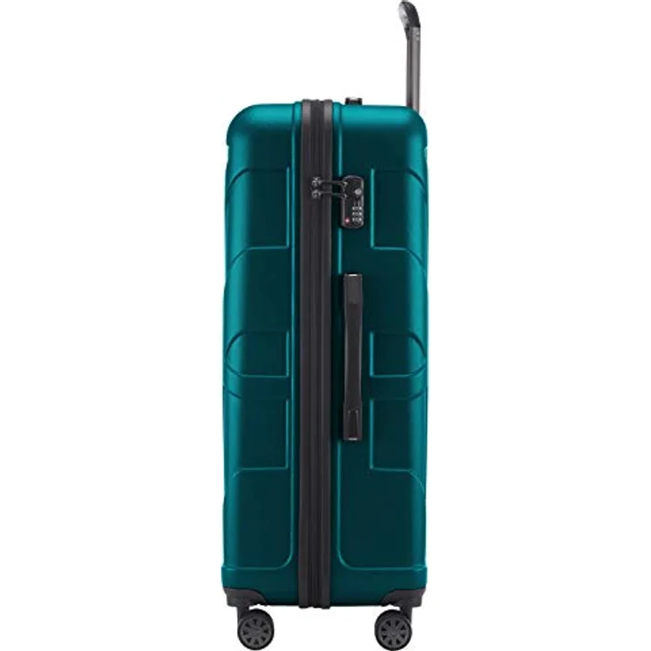 SUITLINE Hartschalen-Koffer 75 cm, TSA, 4 Doppel-Rollen, erweiterbares Volumen 119 Liter, türkis – Bild 4