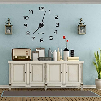 40cm DIY Wanduhr Mit 3D Zahlen - Leise Und Modern Für Jedes Zimmer