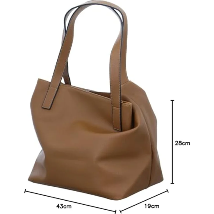TOM TAILOR Shopper Miri zip, aus griffigem Lederimitat mit flachen Handgriffen, in zwei neuen Farbvarianten – Bild 6