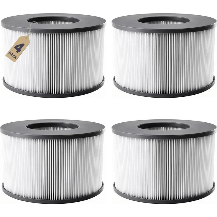 Ersatzfilter für MSPA Whirlpool, aufblasbare Pools, hohe Filtrationsleistung, 4 Stück, BPA-frei