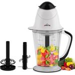 HOMELUX Zerkleinerer 2 in 1 Elektrisch Multizerkleinerer Zwiebelschneider mit 1.5L behälter, 300,00 W, für Fleisch, Obst, Gemüse, Sahne, Eiweiß