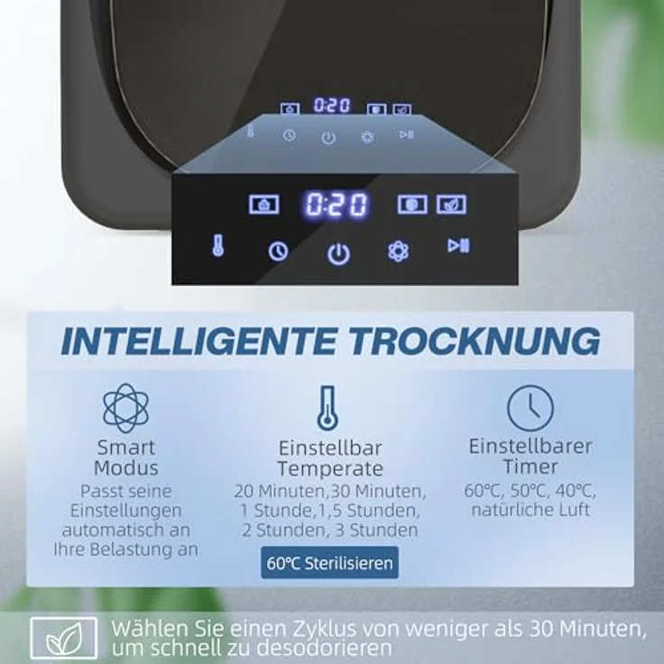 HOMCOM Waschtrockner B61-011V90GY, 4 kg, mit Kindersicherung und Abschaltautomatik, grau – Bild 3