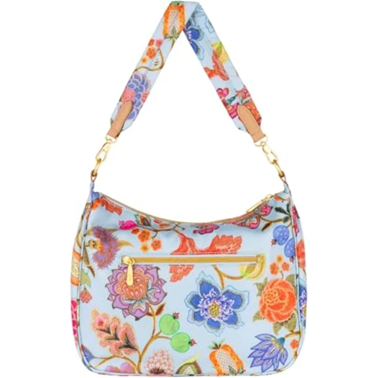 Oilily Honey Schultertasche, 30 cm, praktische Handtasche aus robustem Polyester, Blau – Bild 3
