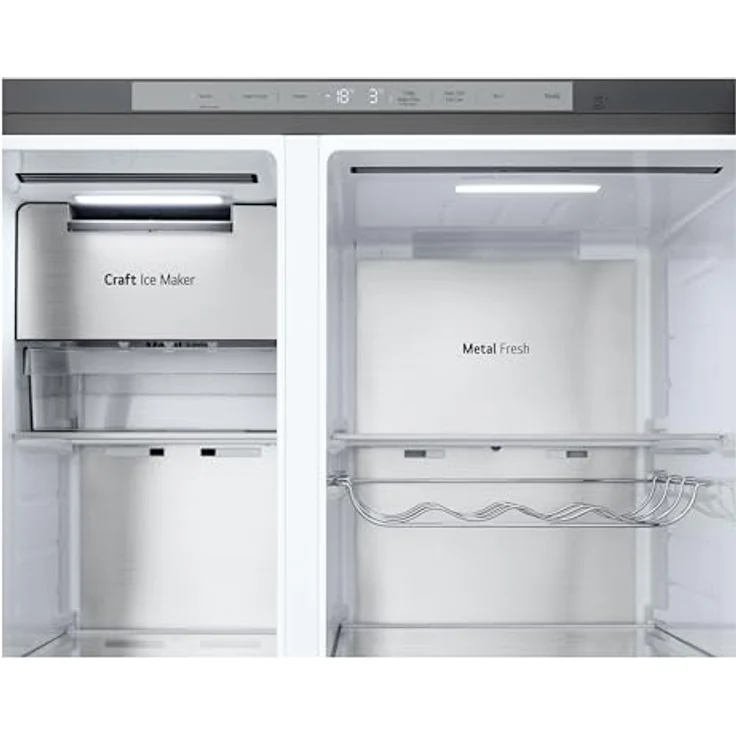 LG GSXE90MBDD Kühl-Gefrier-Kombination, Side-by-Side, 628 Liter, Metal Sorbet, Smart Inverter Compressor®, Door-in-Door® – Bild 15