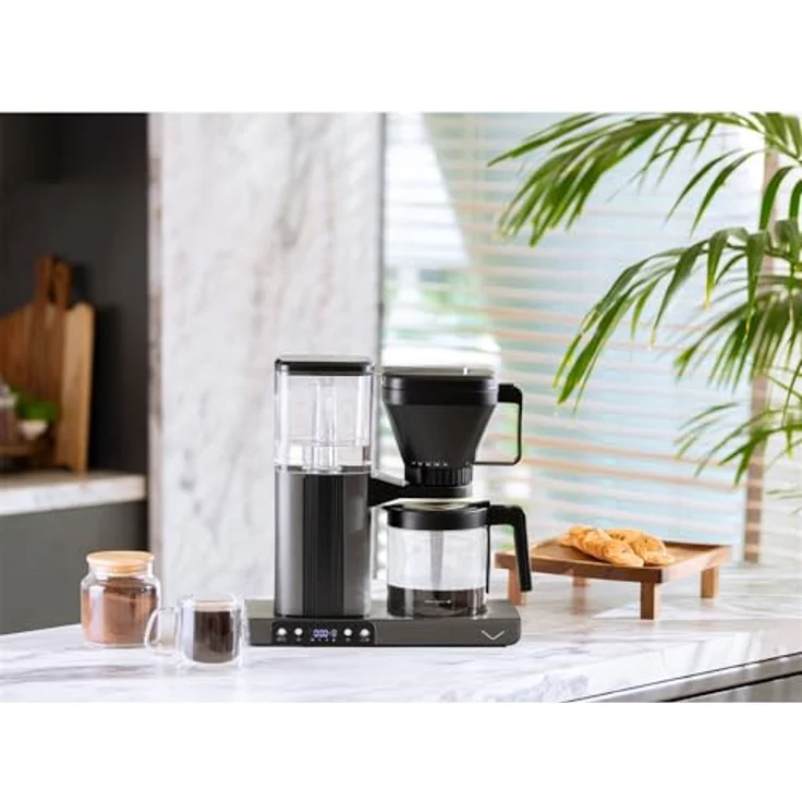VESTEL FCM9065 Golden Cup Filterkaffeemaschine, 1550W, Edelstahlgehäuse, 1,25L Glaskanne, Warmhaltefunktion, Tropfstoppschutz – Bild 3