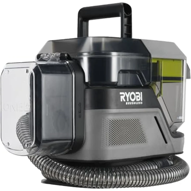 RYOBI 18V ONE+ Akku-Textilreiniger Pro RDC18BL-0 | kabellos, bürstenlos, flexibel | 2in1-Waschbürste | Hygienische Dual-Tank-Technologie | Für Haushalt & Auto | Ryobi Blau – Bild 3