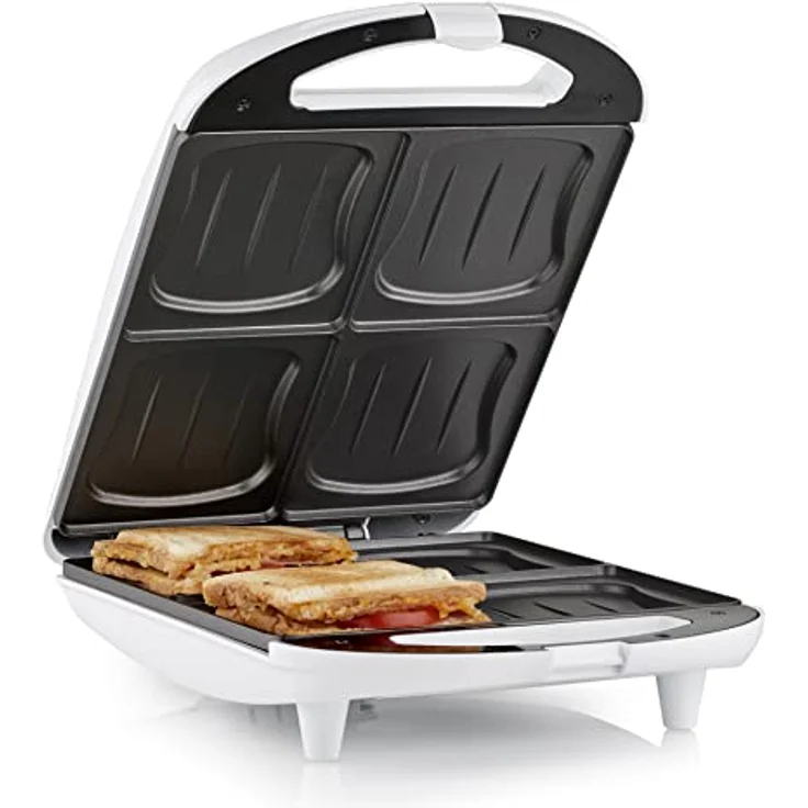 Tristar SA-3065 Sandwich Maker ? 4 Sandwiches gleichzeitig ? Antihaftbeschichtung – Bild 2