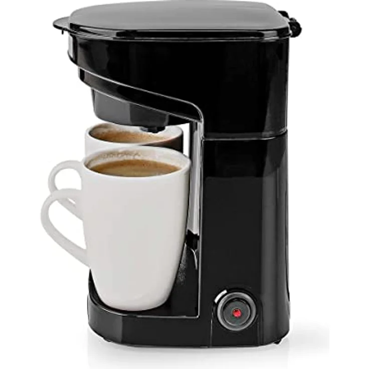TronicXL Kleine 1-2 Tassen Kaffeemaschine + 2x Tasse + Dauer Filter I Mini Kaffee Maschine I Kompakt Filterkaffee Filterkaffeemaschine schwarz – Bild 2
