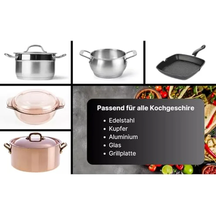 KB Elements Glaskeramikkochfeld ELK107PR, 8400 Watt, 5 Kochfelder, Flexzone, digitale Touchsteuerung, Sicherheitsfunktionen – Bild 8