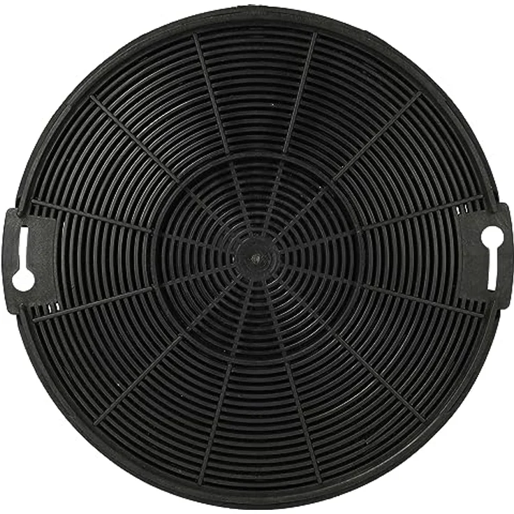 VHBW Aktivkohlefilter für Dunstabzugshauben, rund, 15 cm Durchmesser, schwarz, kompatibel mit Zanussi ZHG514G, ZHG713G, ZHG714G, ZHP615W, ZHP615X, ZHP637X – Bild 1