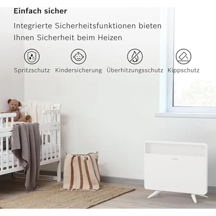 Bosch Hausgeräte Heat Convector HC 4000-15, Heizkörper mit Thermotechnik, kompakt und effizient – Bild 3