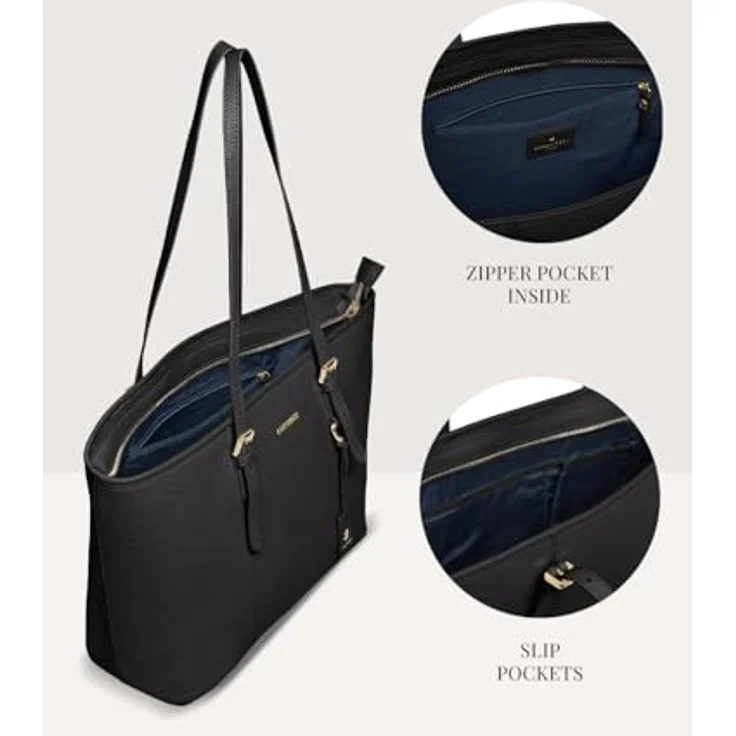 Lazarotti Shopper Bologna Leather, Leder - Stilvolle Einkaufstasche mit Schulterriemen – Bild 4