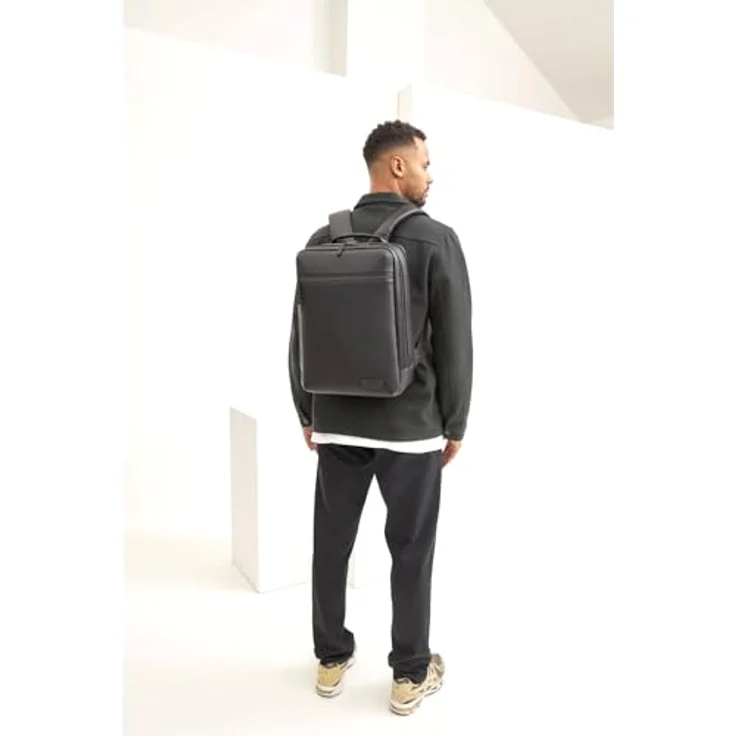 Jost Riga Rucksack aus Leder, 43 cm, schwarz, 100% Leder, 32 cm x 16 cm x 43 cm – Bild 8