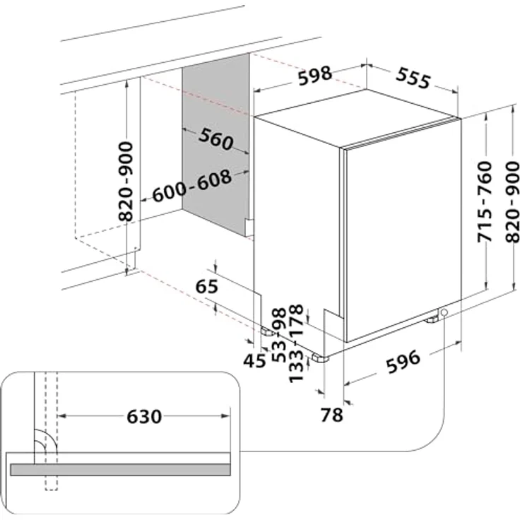 Bauknecht B8I HP42 LC, vollintegrierbarer Geschirrspüler mit MaxiSpace und NaturalDry, Energieeffizienzklasse C, 42 dB – Bild 19