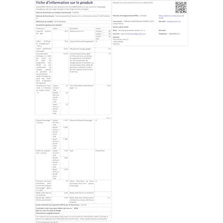Hisense WF5I1045BWQ, Freistehend Waschmaschine mit 10,5 kg Fassungsvermögen, 1400 U/min, Energieeffizienz A, 72 dB, schwarz – Bild 3