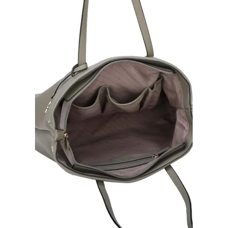 L.Credi Polly Shopper Tasche, 39 cm, braun, aus 100% Polyurethan, ideal für Einkäufe – Bild 5