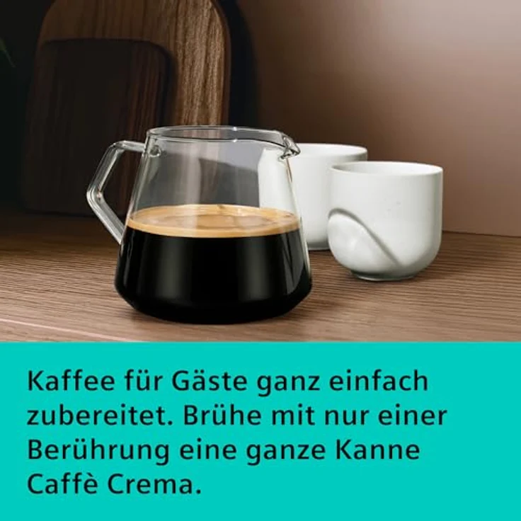 SIEMENS Kaffeevollautomat TQ727D03, farbiges Full-Touch-Display, Doppeltassenfunktion, sehr leise, schwarz – Bild 19