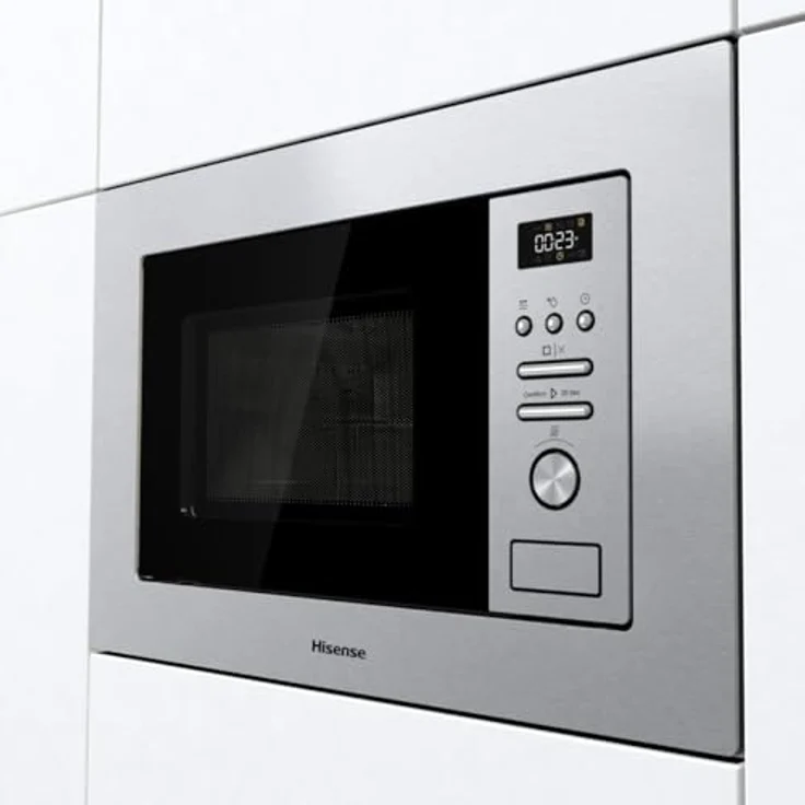 Hisense BIM320G41X, Mikrowelle mit Grill, 800 W und Edelstahlgehäuse, Selbstreinigung – Bild 4